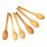 Set X 6 Cucharas Madera  12,5 Cm Ecológica Oferta Unica