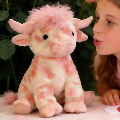 Peluche De Vaca Rosa De Las Highlands De San &wjx11 | Meses sin interés