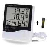 Termo Higrômetro Medidor Temperatura Umidade Sensor Externo