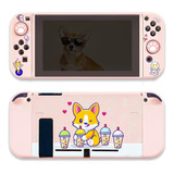 Paquete De Interruptor Corgi Boba | Cute Kawaii Dog Bubble T