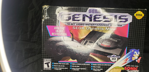 Consola Sega Genesis Mini 512mb Standard Color  Negro