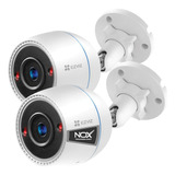 Kit 2 Camara De Seguridad Wifi Ezviz H3c 2mp 1080p Exterior 