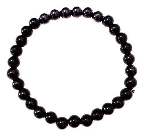 Pulseira Pedras Cristais Natural Esferas Turmalina Negra 383