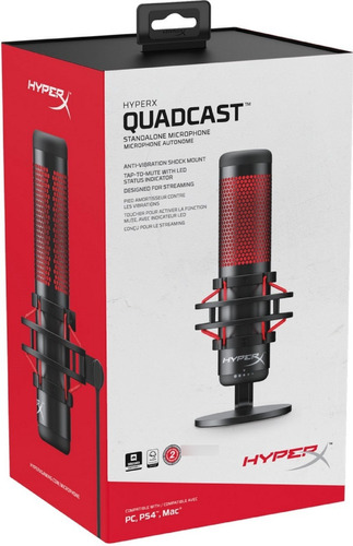 Micrófono Gamer Profesional Hyperx Quadcast Ps4 Pc- Boleta