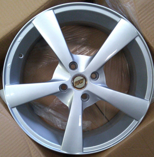 Kit X4 Llantas 17 Tvw 4x108 Ford Peugeot Citroen Gris Plata