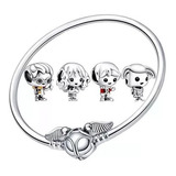 Bracelete Rígido Pandora Com Berloques Harry Potter