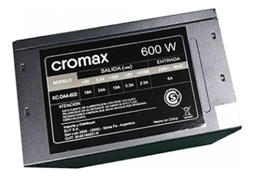 Fuente De Alimentación Para Pc Cromax Kc-daa-600 600w