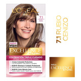 Kit Tintura L'oréal Paris  Excellence Kit Tintura L'oréal París Excellence Creme Para Rubio Tono 7.1 Rubio Cenizo Para Cabello