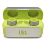 Fone De Ouvido In-ear Gamer Sem Fio Jbl Reflect Flow Green Com Luz Led