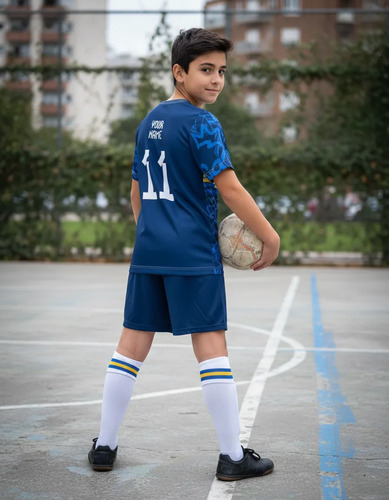 Playera Futbol Boca Juniors Fan Personalizada Jersey Niños