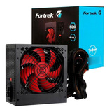 Fonte Atx Pc Gamer 500w Fortrek Crusader Bivolt Cooler 12cm