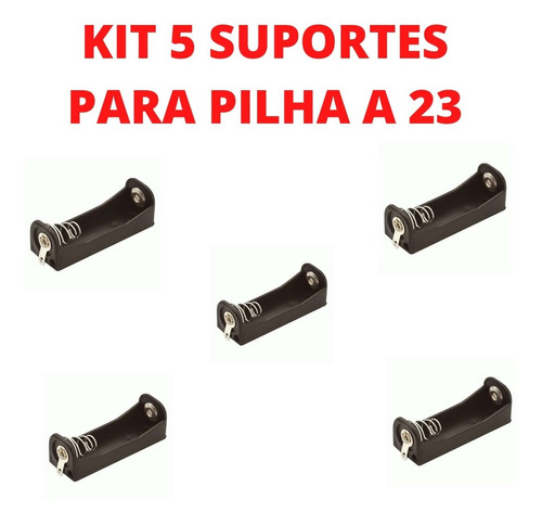 Kit 5 Suporte Para 1 Pilha/bateria 12v A23 