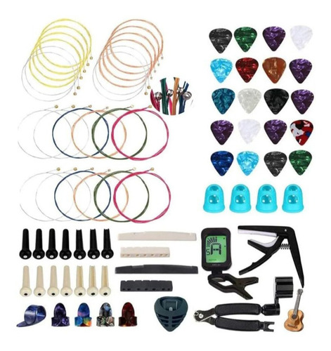 Kit De Afinador De Guitarra De 75 Pzs Accesorios De Guitarra