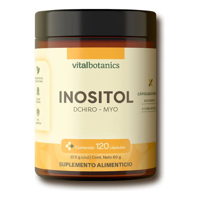 Myo Inositol Y D-chiro Inositol Con 120 Caps | Vitalbotanics Sabor Sin sabor | Meses sin interés