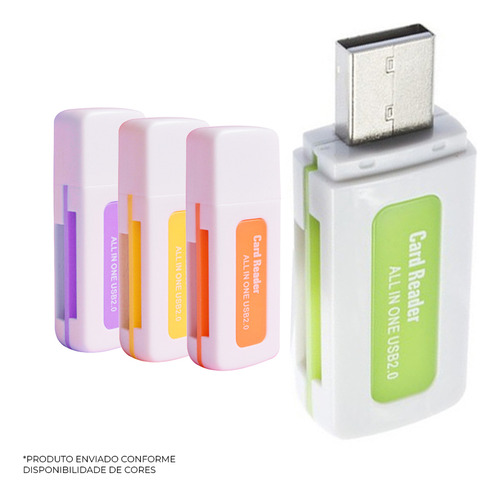 Leitor De Cartão De Memória All In One Para Usb 2.0