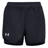 Shorts Under Armour 2 En 1 Fly By 2.0 Mujer-negro