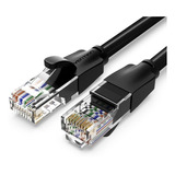 Cable De Red Vention Cat6 Certificado - 30 Metros - Premium Patch Cord - Utp Rj45 Ethernet 1000 Mbps - 250 Mhz - Cobre - Pc - Notebook - Servidores - Negro - Ibebt