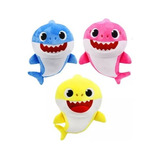 3 Peluche Baby Shark 35cm Con Sonido Brillará2023