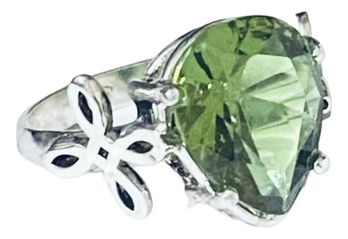 Anillo Amour Spell Zultanita/nudo Bruja/plata.925/baño Rodio