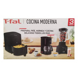 T Fal Combo Freidora, Cafetera, Licuadora Msi Color Negro