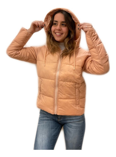 Campera Zurich Puffer Impermeable Nylon Mujer Importada