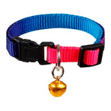 Collar Localizador Cascabel Cachorros Gatos Fluo Cierre Clip