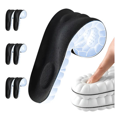 3 Plantillas Deportivas De Silicona Supersuaves Y Muy Flexib Color Negro Tamaño De La Plantilla 41-42 | MercadoLibre