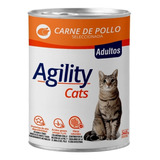 Alimento Agility Gato Adulto Sabor Pollo En Lata De 340 g