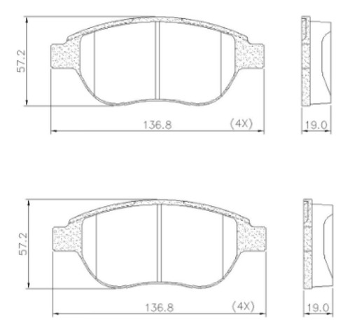 Pastillas De Freno Citroen C4 Grand Picasso 06/13  Foto 3