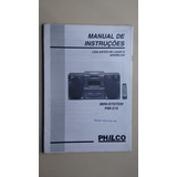 Catálogo Manual Instrução Aparelho Som Pmi 515 Philco T795
