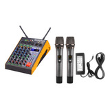 Mezclador De Audio De Audio Profesional De 4 Canales Con Mez
