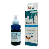 Botella De Tinta Compatible Epson 673c Cian L1800 L800 L805