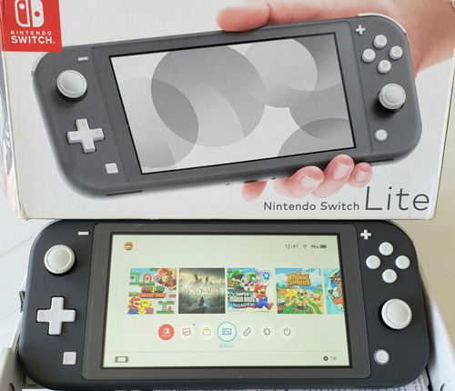 Nintendo Switch Lite 32gb Cinza / Desblo-queado