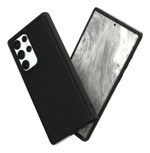 Funda Fibra Carbono Rhinoshie Samsung Galaxy S22 Ultra Negra