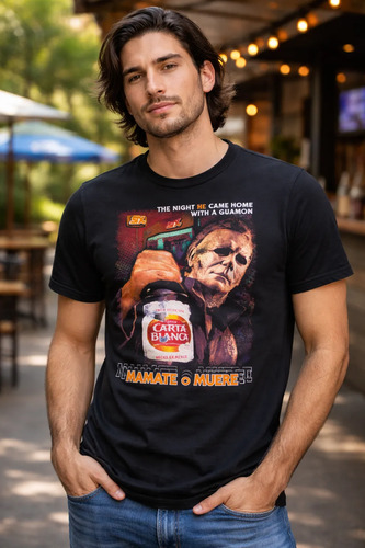 Playera Mámate O Muere Mayers With A Caguamon Dtf