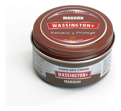 Wassington Crema Para Calzado X 60cc - Marron