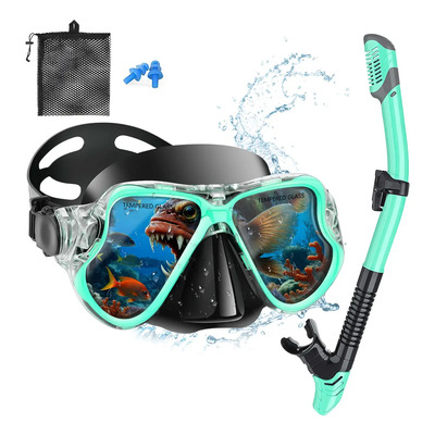Sonixed Gafas De Snorkel Juego De Esnórquel Anti Fugas Verde Verde | Envío gratis