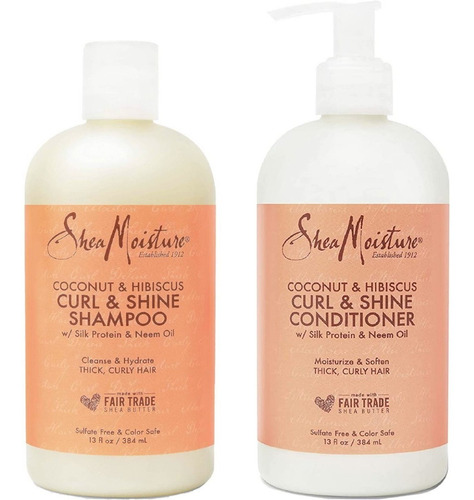 Shea Moisture Shampoo Y Acondicionador · Coconut Hibiscus