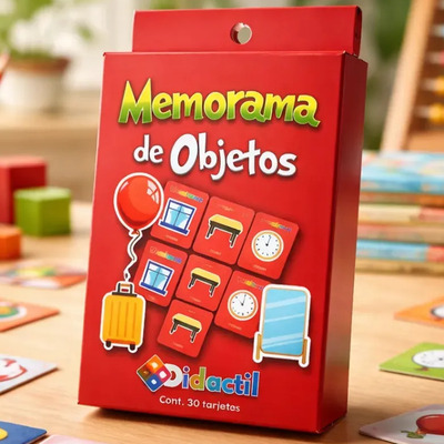 Memorama Didactico De Los Objetos Bilingüe Montessori | Meses sin interés