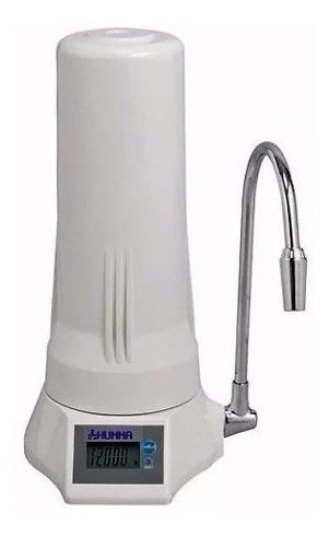 Purificador Filtro De Agua Humma Digital Blanco Sobre Mesada