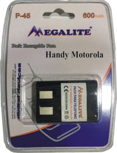 Bateria Para Handy Motorola P-45 Megalite 600mah 3.6v Aaa