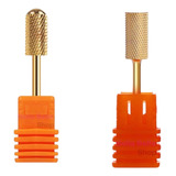 2 Puntas Gold Para Drill Uñas - Seguridad + Carbide