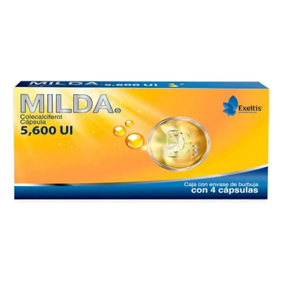 Milda Cápsula 5600 Ui, 4 Cápsulas | Envío gratis