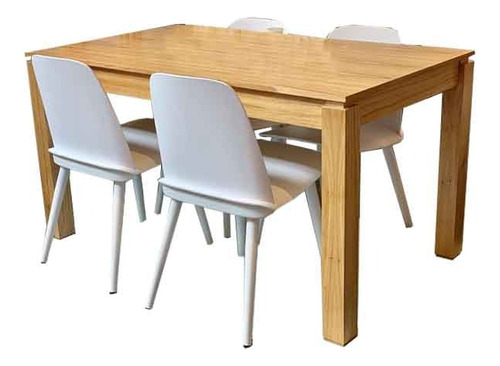 Mesa Comedor Cuadrada Sic Madera Paraiso 120x120 Reforzada!