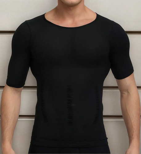 Playera Faja Reductora Modeladora Playera Corta Para Hombre | MercadoLibre