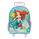 Mochila M Sereia Ariel Rodinha Infantil Escolar Lançamento