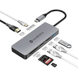 Adaptador Multipuerto Usb C A Hdmi Hub Nov8tech 7-en-1 Dongl