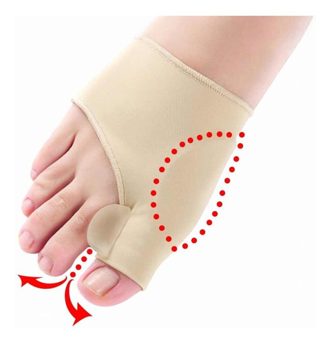 Corrector Tela Hallux Valgus Juanete Con Separador Gel