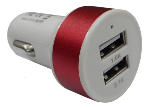 Cargador Usb De 2 Puertos 1a Y 2.1a Encendedor Auto Coche 