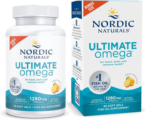 Omega 3  Nordic Naturals Ultimate Epa Dha 1280mg 90 Softgels